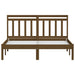 Bed Frame Honey Brown Solid Wood 120x200cm 4FT Small Double.