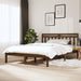 Bed Frame Honey Brown Solid Wood 120x200cm 4FT Small Double.