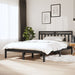 Bed Frame Grey Solid Wood Pine 120x200 cm.