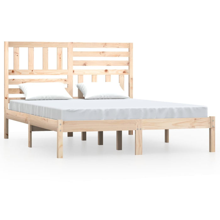 Bed Frame Solid Wood Pine 120x200 cm Small Double.