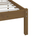 Bed Frame Honey Brown Solid Wood Pine 120x200 cm Small Double.