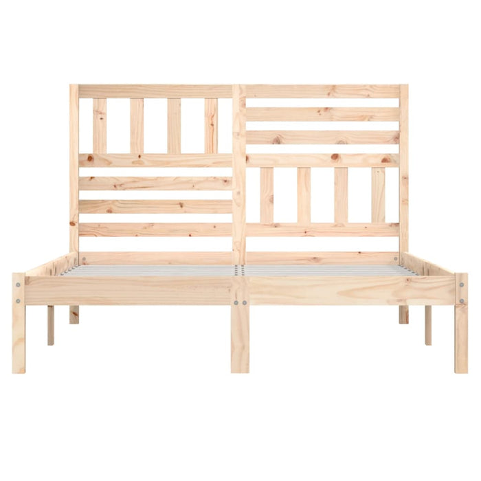 Bed Frame Solid Wood Pine 140x200 cm Double.