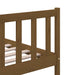 Bed Frame Honey Brown Solid Wood 150x200 cm King Size.