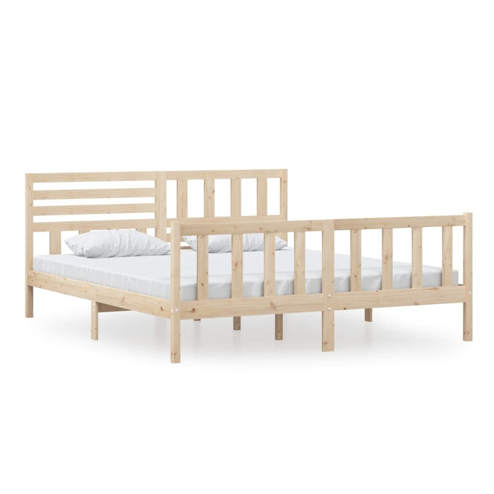 Bed Frame Solid Wood 180x200 cm Super King.
