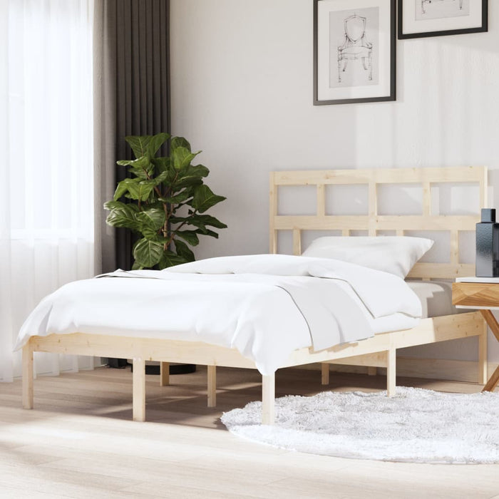 Bed Frame 150x200 cm King Size Solid Wood