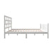 Bed Frame White Solid Wood Pine 140x200 cm.