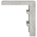 Wall Bar Table Concrete Grey 102x45x103.5 cm Engineered Wood.