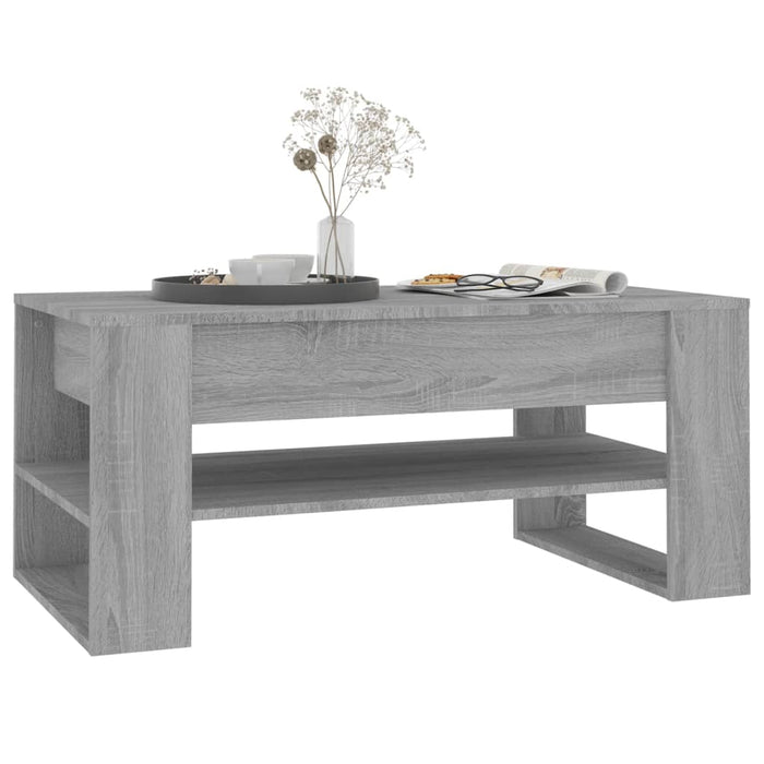 Coffee Table Grey Sonoma 102x55x45 cm Engineered Wood.