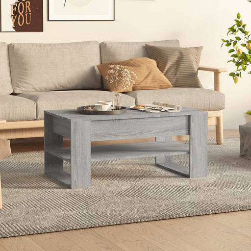 Coffee Table Grey Sonoma 102x55x45 cm Engineered Wood.