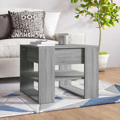 Coffee Table Grey Sonoma 55.5x55x45 cm Engineered Wood.