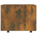 Coffee Table Smoked Oak 55x55x40 cm Engineered Wood.