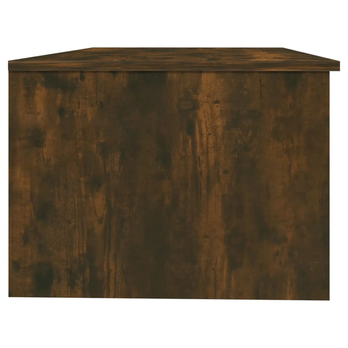 Coffee Table Smoked Oak 102x50x36 cm Engineered Wood.