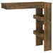Wall Bar Table Smoked Oak 102x45x103.5 cm Engineered Wood.