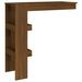 Wall Bar Table Brown Oak 102x45x103.5 cm Engineered Wood.