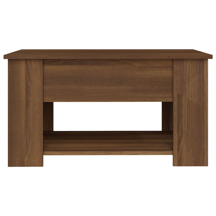 Coffee Table Brown Oak 79x49x41 cm Engineered Wood.