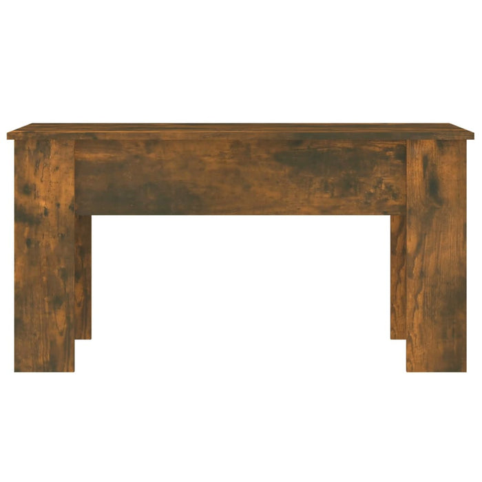 Coffee Table Smoked Oak 101x49x52 cm Engineered Wood.