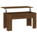 Coffee Table Brown Oak 101x49x52 cm Engineered Wood.