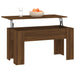 Coffee Table Brown Oak 101x49x52 cm Engineered Wood.