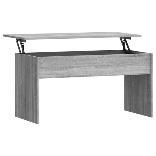 Coffee Table Grey Sonoma 102x50.5x52.5 cm Engineered Wood.