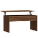 Coffee Table Brown Oak 102x50.5x52.5 cm Engineered Wood.