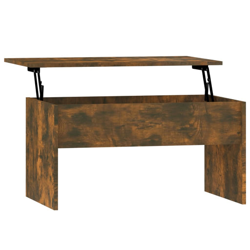 Coffee Table Smoked Oak 80x50.5x41.5 cm Engineered Wood.