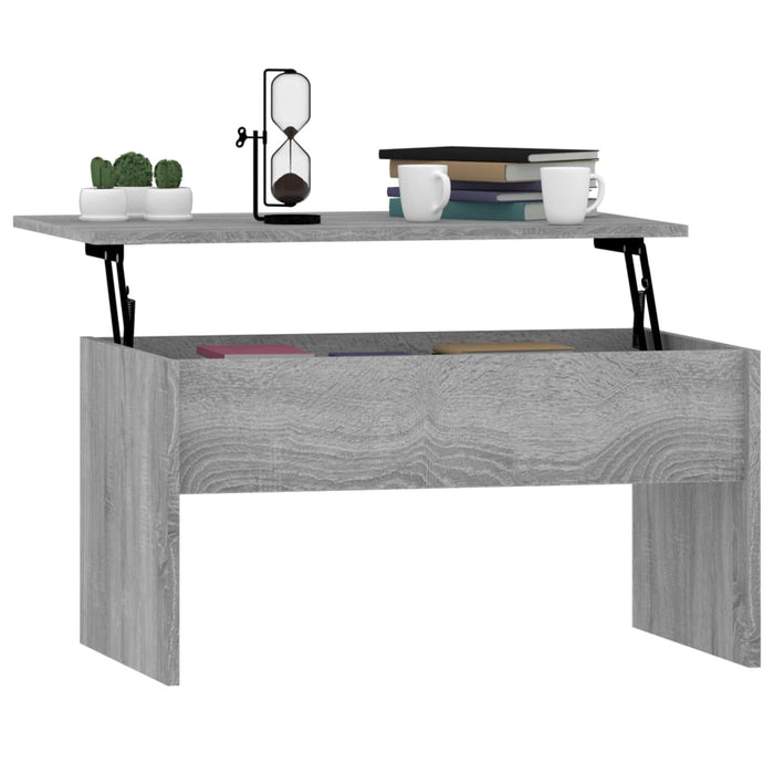Coffee Table Grey Sonoma 80x50.5x41.5 cm Engineered Wood.