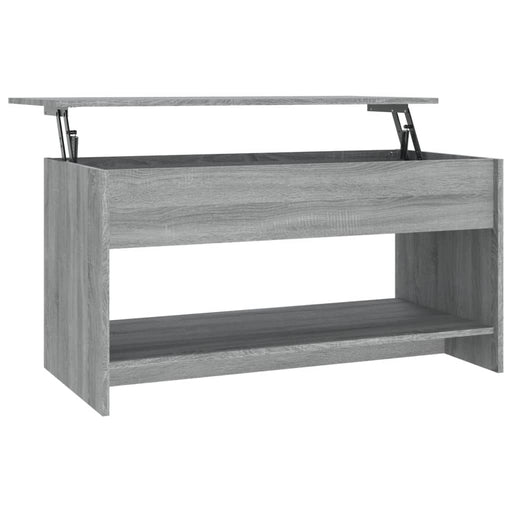 Coffee Table Grey Sonoma 102x50x52.5 cm Engineered Wood.