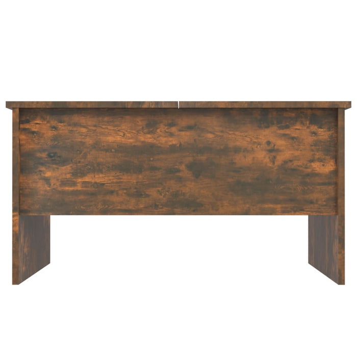 Coffee Table Smoked Oak 80x50x42.5 cm Engineered Wood.
