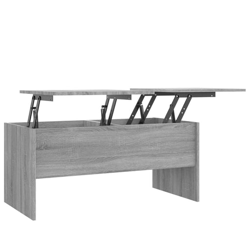 Coffee Table Grey Sonoma 102x50.5x46.5 cm Engineered Wood.