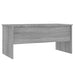 Coffee Table Grey Sonoma 102x50.5x46.5 cm Engineered Wood.