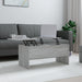 Coffee Table Grey Sonoma 102x50.5x46.5 cm Engineered Wood.