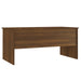 Coffee Table Brown Oak 102x50.5x46.5 cm Engineered Wood.