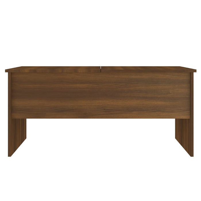 Coffee Table Brown Oak 102x50.5x46.5 cm Engineered Wood.