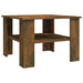Coffee Table Smoked Oak 60x60x42 cm Engineered Wood.