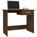 Desk Brown Oak 100x50x76 cm Engineered Wood.