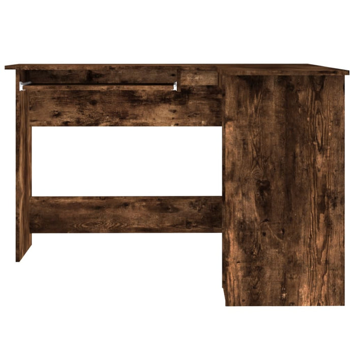 Corner Desk Smoked Oak Engineered Wood 120 cm