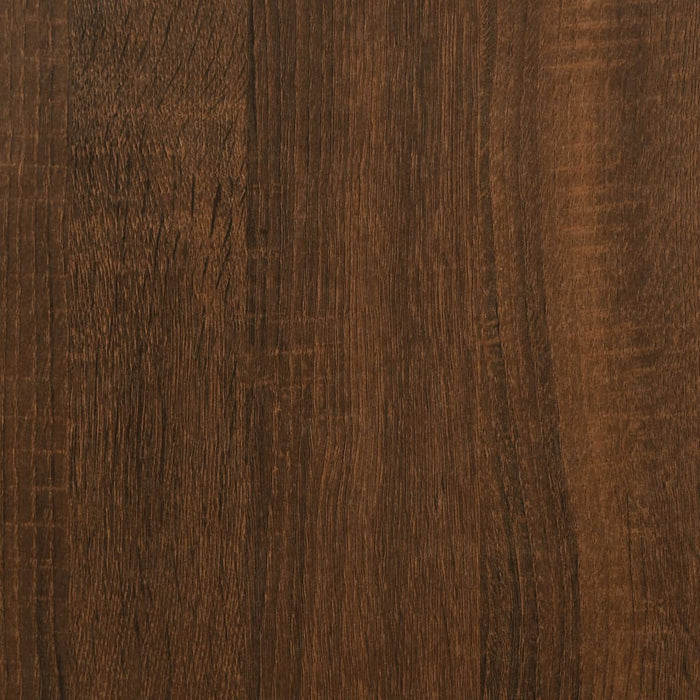 Corner Desk Brown Oak Engineered Wood 120 cm
