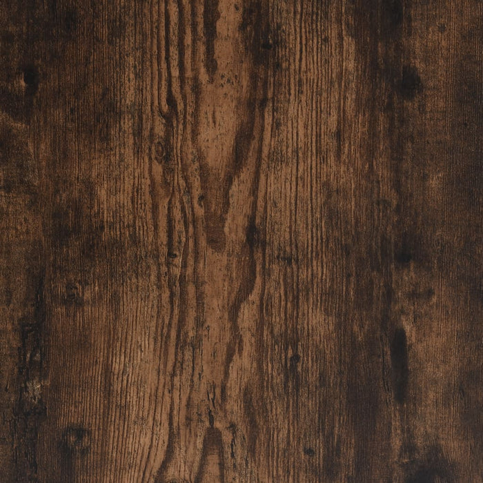 Corner Desk Smoked Oak 200x50x76 cm Engineered Wood.