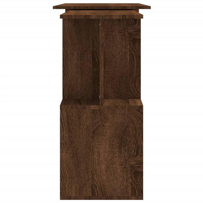 Corner Desk Brown Oak 200x50x76 cm Engineered Wood.