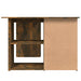 Corner Desk Smoked Oak 145x100x76 cm Engineered Wood.