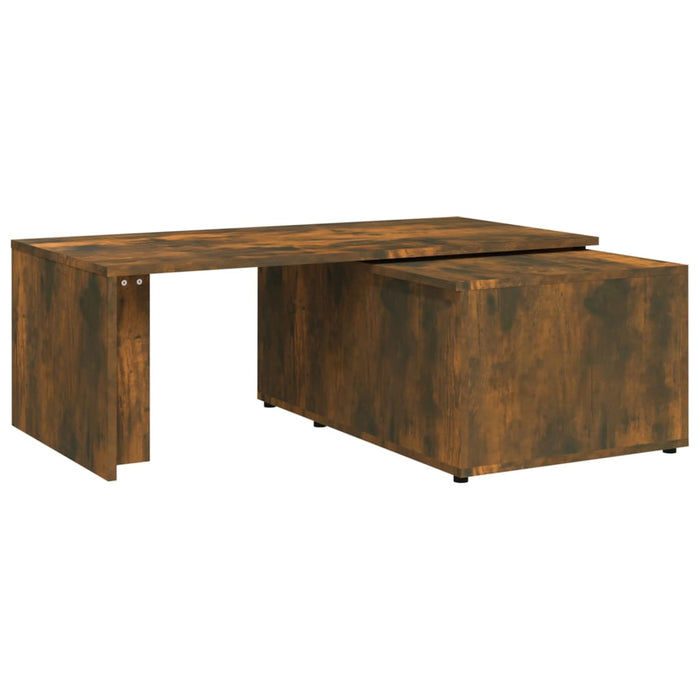 Coffee Table Smoked Oak 150x50x35 cm Engineered Wood.