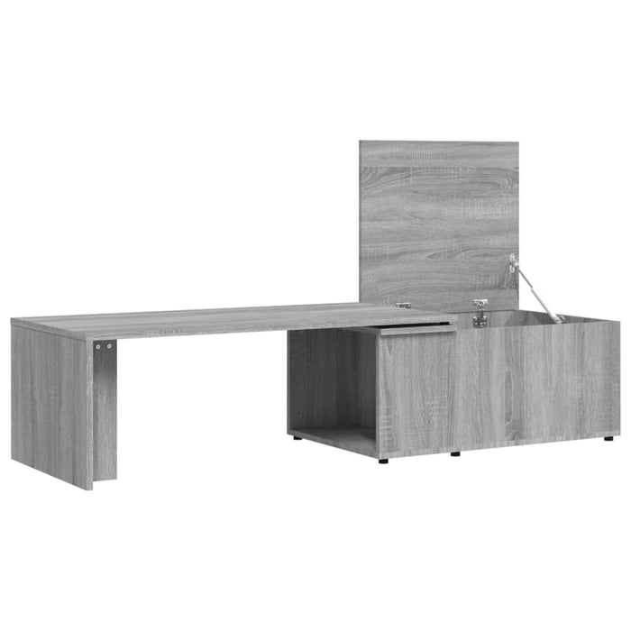 Coffee Table Grey Sonoma 150x50x35 cm Engineered Wood.