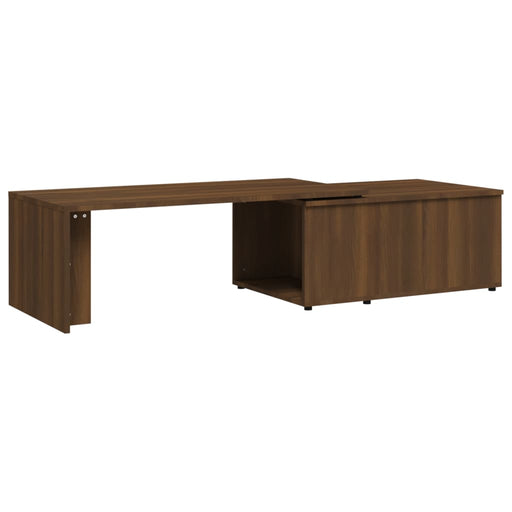 Coffee Table Brown Oak 150x50x35 cm Engineered Wood.