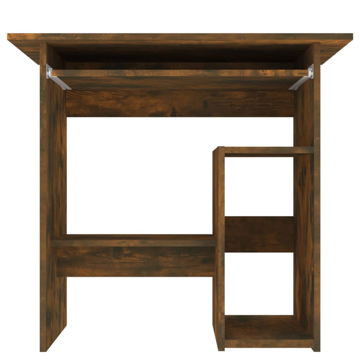 Desk Smoked Oak 80x45x74 cm Engineered Wood.