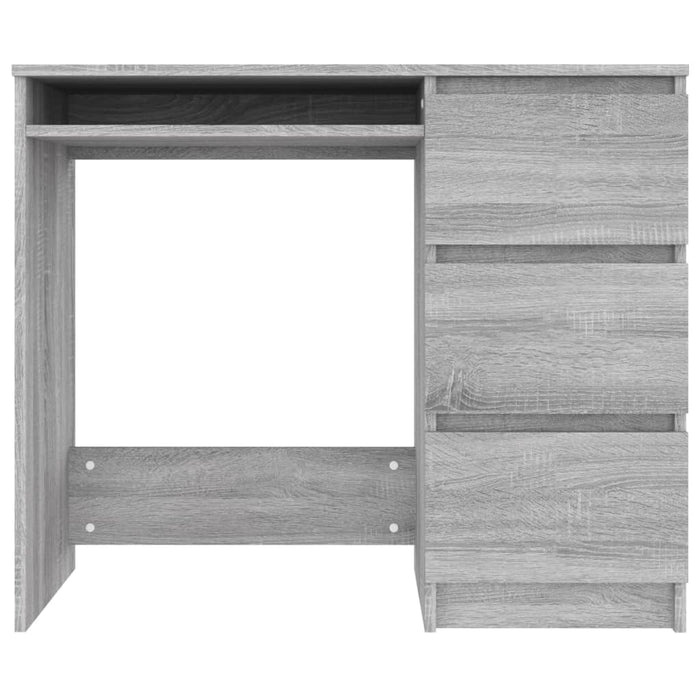 Desk Grey Sonoma 90x45x76 cm Engineered Wood.