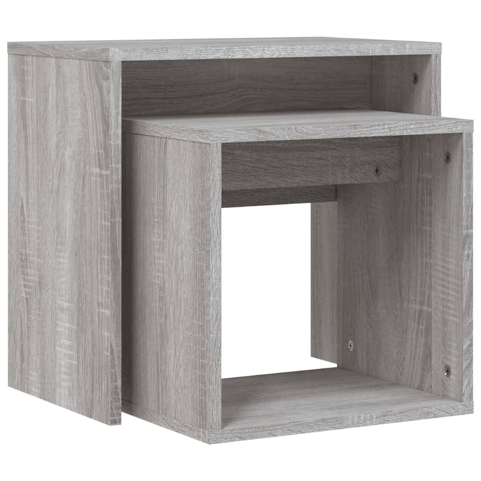 Nesting Coffee Tables 2 pcs Grey Sonoma Engineered Wood