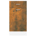 Drawer Bottom Cabinet Smoked Oak 40x46x81.5 cm Engineered Wood.
