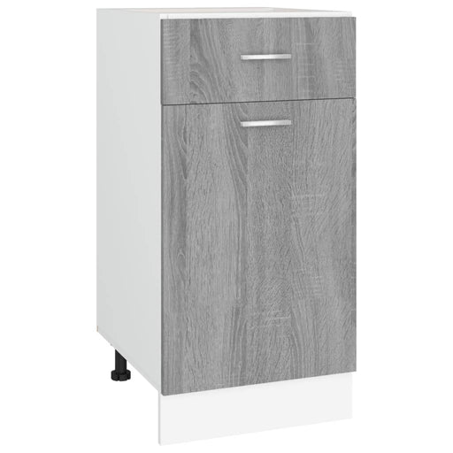 Drawer Bottom Cabinet Grey Sonoma 40x46x81.5 cm Engineered Wood.