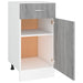 Drawer Bottom Cabinet Grey Sonoma 40x46x81.5 cm Engineered Wood.