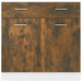 Drawer Bottom Cabinet Smoked Oak 80x46x81.5 cm Engineered Wood.